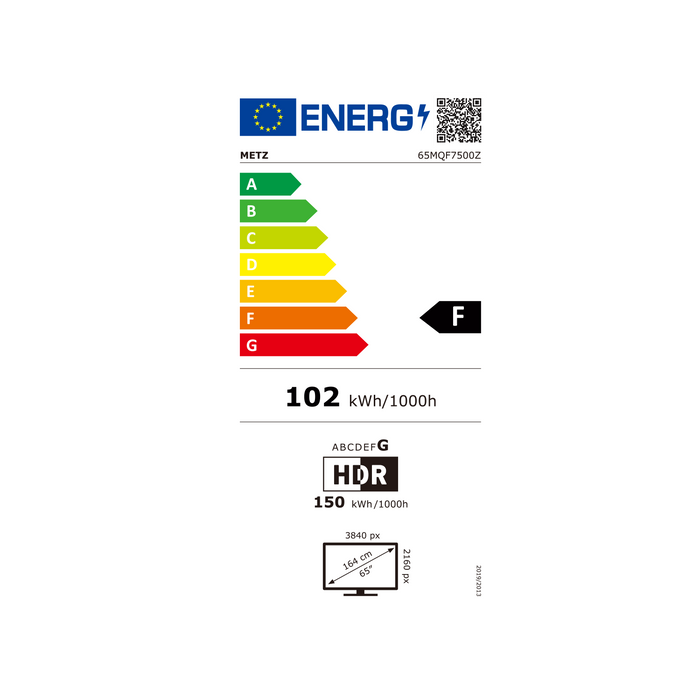 METZ TV 65" 65MQF7500Z, QLED+, 4K, Google TV, 120Hz