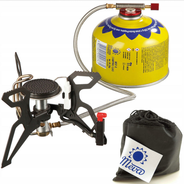Tourist stove with gas heater and piezo igniter SPIDER PRO 3kW