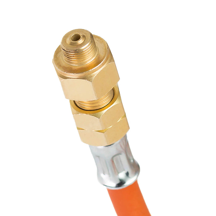 Reduction connection to a tourist gas cylinder G 3/8" L - 7/16" hose 1.5 m