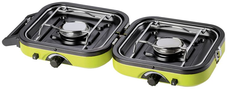 DUAL COMPACT + GRILL double camping stove