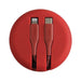 MFi Uniq Halo USB-C / Lightning 18W nylon coiled cable 1.2m - red - Cell phone cables<<<HurtelXML
