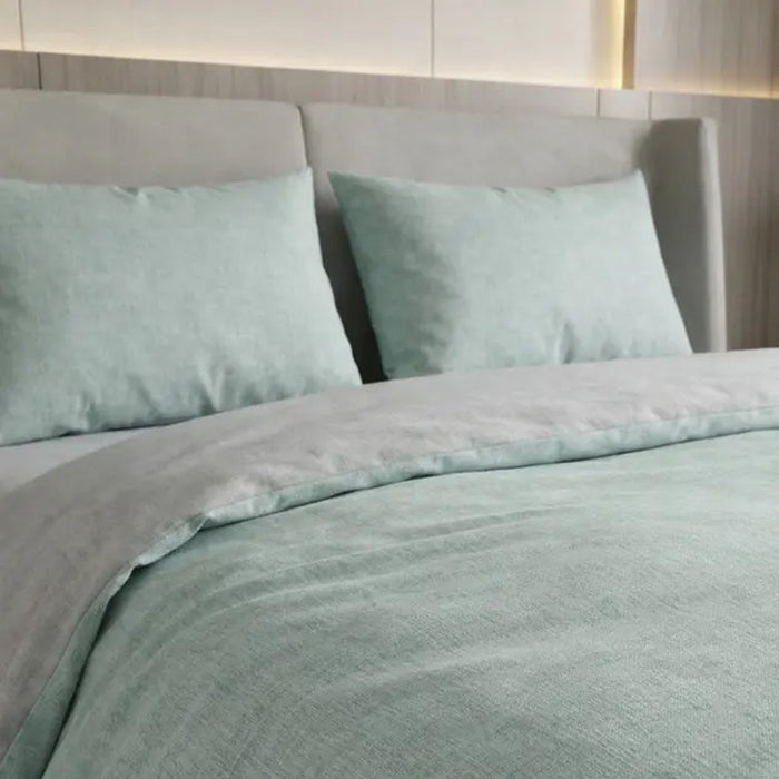 DOUBLE BEDROOM SET 4 PIECES MIABELLA HOME POLYCOTTON MINT