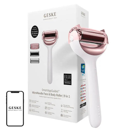 Micro Needle Face&Body Roller 9in1 Geske with APP (starlight) - Massagers<<<Facial care devices<<<Health