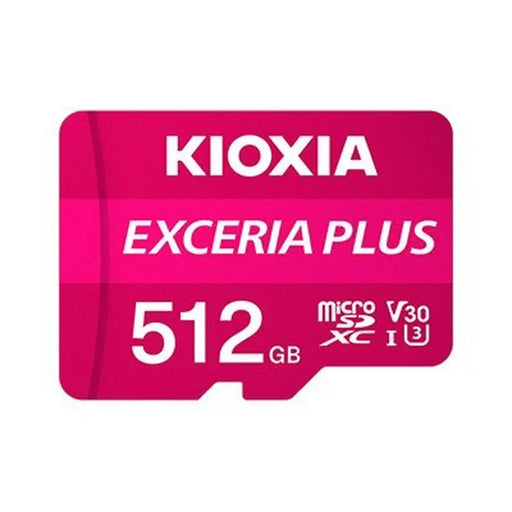 Micro SD Memory Card with Adaptor Kioxia PLUS UHS-I C10 R98 512 GB - Компютър Мрежи и компоненти<<<Компютри|