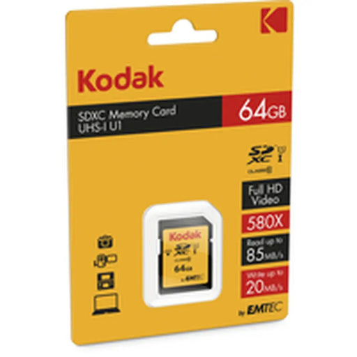 Micro SD Memory Card with Adaptor Kodak EKMSD64GXC10K 64 GB - Компютър Мрежи и компоненти<<<Компютри|