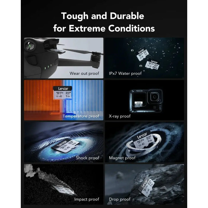 Micro SD Memory Card with Adaptor Lexar LMSSIPL001T-BNANG 1 TB - Компютър Мрежи и компоненти<<<Компютри|