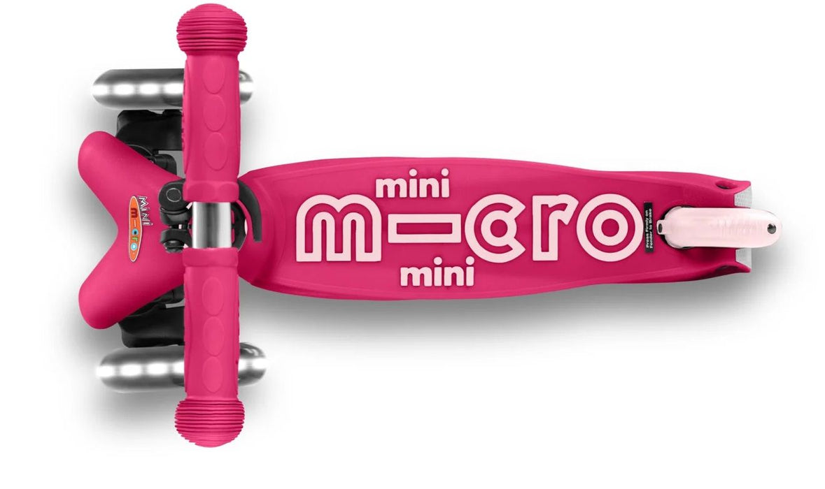 Детска тротинетка 3 в 1 Micro - Mini Deluxe Plus LED, Pink