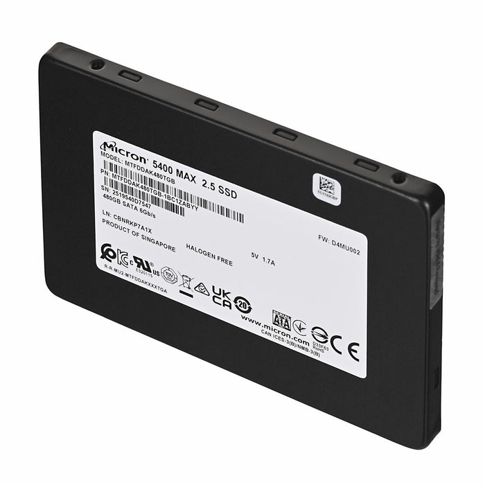 Micron 5400 MAX 480 GB 2.5" Serial ATA III 3D TLC NAND