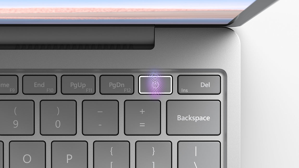 Microsoft Surface Laptop Go Intel® Core™ i5 i5-1035G1 31.6 cm (12.4") Touchscreen 8 GB LPDDR4x-SDRAM 256 GB SSD Wi-Fi 6 (802.11ax) Windows 10 Pro Platinum