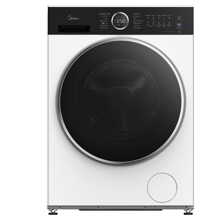 Washing machine MIDEA MF205W80BA30/W-BK 8.0 kg, 1400 rpm, INVERTER MOTOR