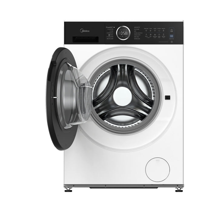 Washing machine MIDEA MF205W80BA30/W-BK 8.0 kg, 1400 rpm, INVERTER MOTOR