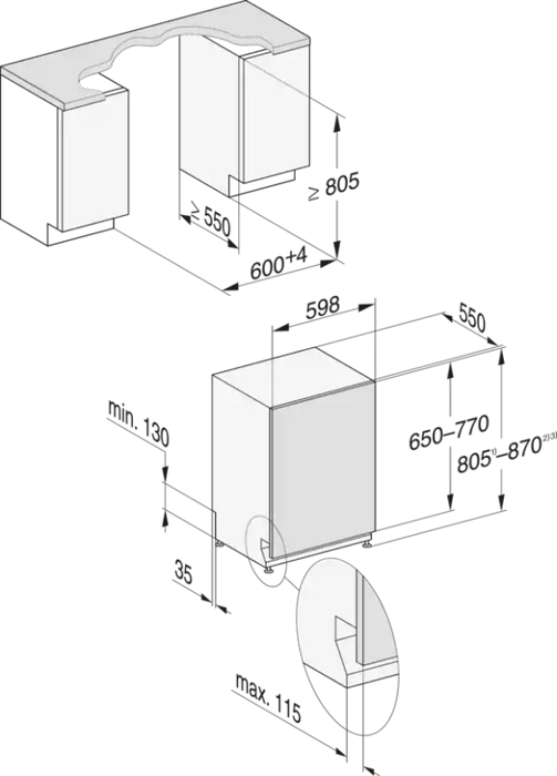Built-in dishwasher MIELE G 7080 SCVi AutoDos, 60 cm, PowerDisk