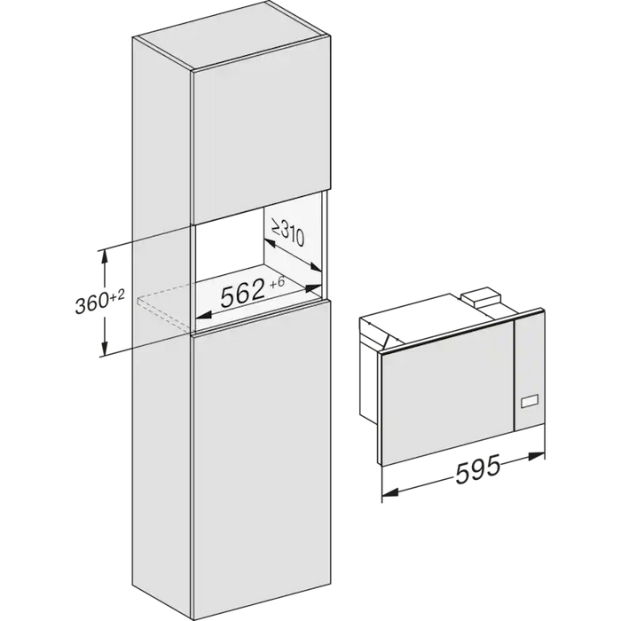 Built-in microwave MIELE M 2230 SC