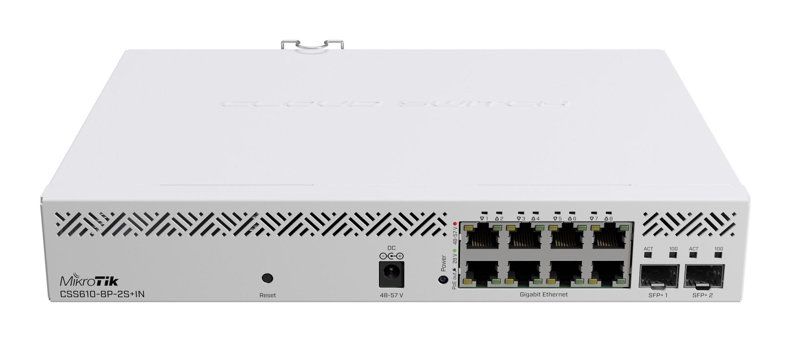 Switch MikroTik CSS610-8P-2S+IN, 8 x Gigabit Ethernet ports, 2 x SFP