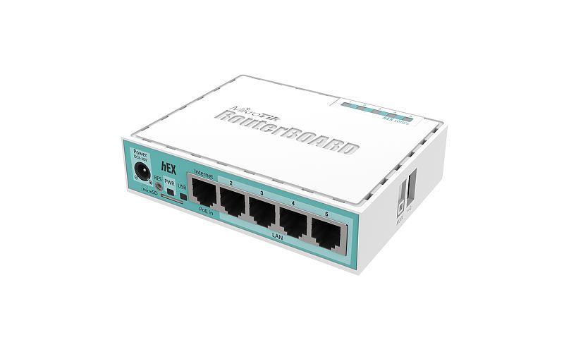 Router MiKrotik RB750GR3 HEX, 5 x 10/100/1000 Mbps, PoE, White