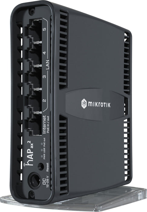 Router MikroTik hAP ax2 C52iG-5HaxD2HaxD-TC, 2.4/5GHz, Ethernet LAN, Black