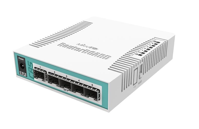 Cloud Router switch Mikrotik CRS106-1C-5S, 1xGigabit LAN, 5xSFP cages