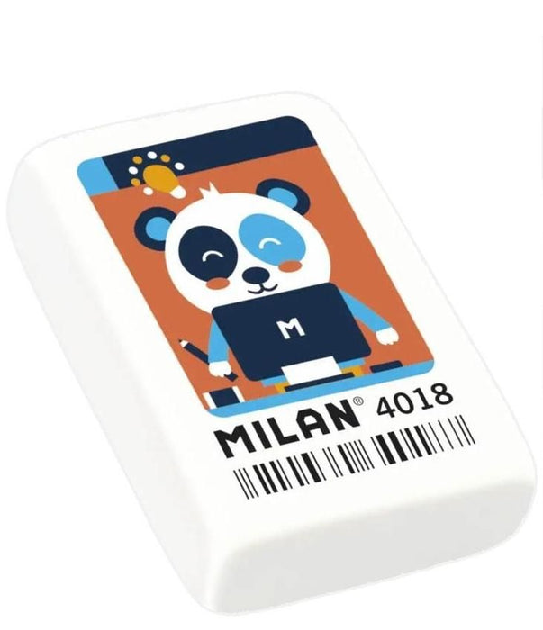 Eraser Milan 4018 White 18 Pieces