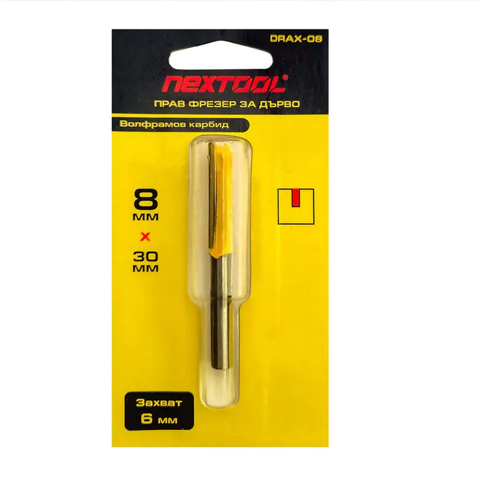 MILLER 8 MM STRAIGHT NEXTOOL Drax-08 - Фрезери<<<Консумативи за електроинструменти<<<Инструменти и железария<<<Praktiker