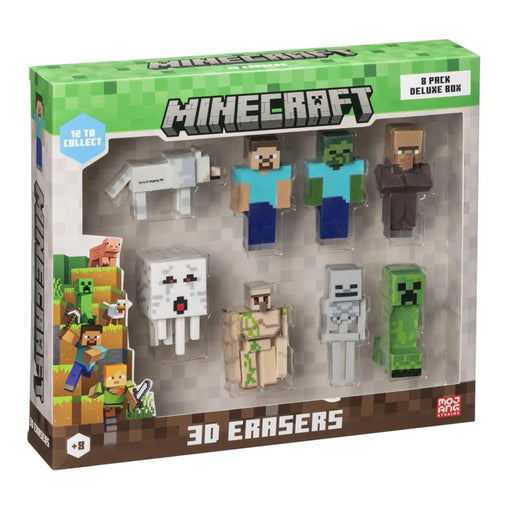 MINECRAFT 3D ERASERS - 8 PACK DELUXE BOX VER.A - CollectablesFIG-KOL<<<(Games and toys) FiguresFIG<<<ActionPL
