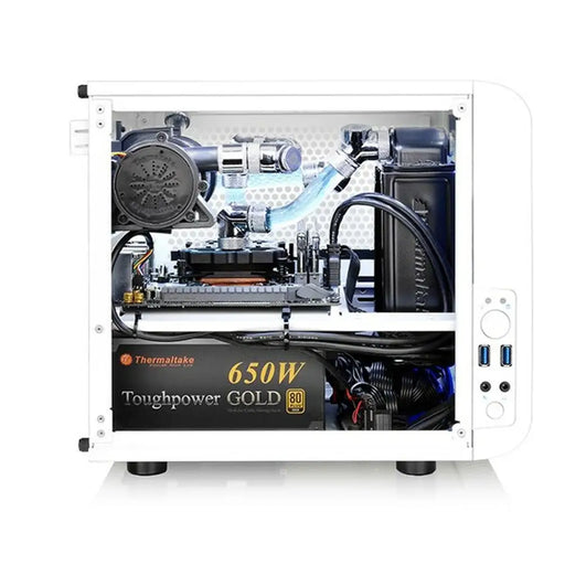 Mini ITX Midtower Case THERMALTAKE Core V1 Snow Edition White - Системни Единици<<<Компютър Мрежи и