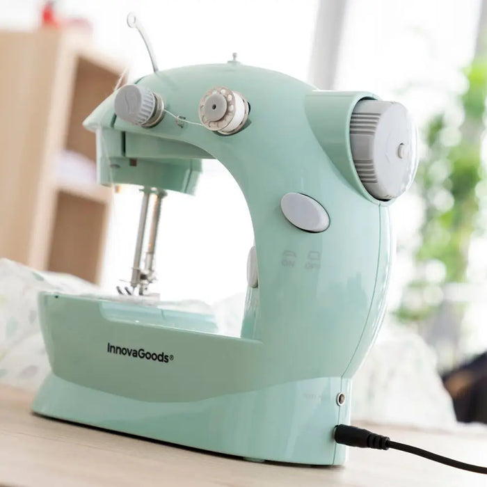 Mini Portable Sewing Machine with LED Thread Cutter and Accessories Sewny InnovaGoods - Шевни машини<<<Почистване