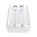 Mini power bank with built-in cables Joyroom JR-PBC06 30W 10000mAh - white - Powerbanks<<<HurtelXML