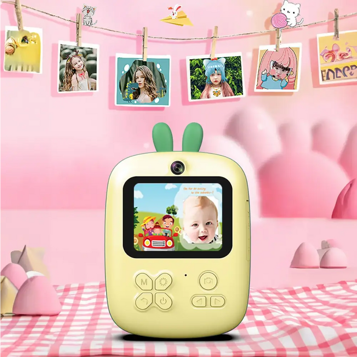 Mini Thermal Printer for Kids with Camera and Camcorder - Green - Photo accessories<<<HurtelXML