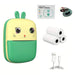 Mini Thermal Printer for Kids with Camera and Camcorder - Green - Photo accessories<<<HurtelXML