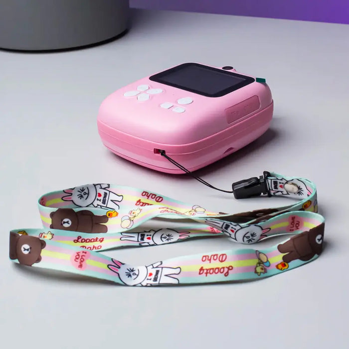 Mini Thermal Printer for Kids with Camera and Camcorder - Pink - Photo accessories<<<HurtelXML