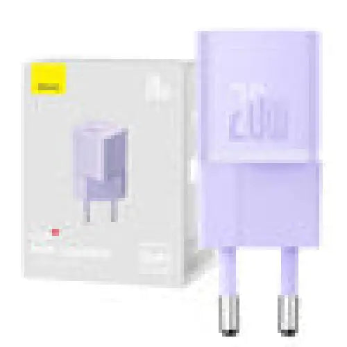 Mini wall charger Baseus GaN5 20W (purple) - mains chargers<<<Chargers<<<GSM Accessories<<<InnproXML