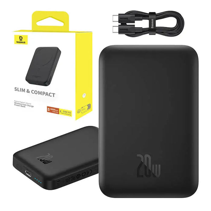 Mini Wireless PowerBank 20W Baseus (black) - Powerbanks<<<Energy<<<InnproXML&&&Powerbanks<<<HurtelXML