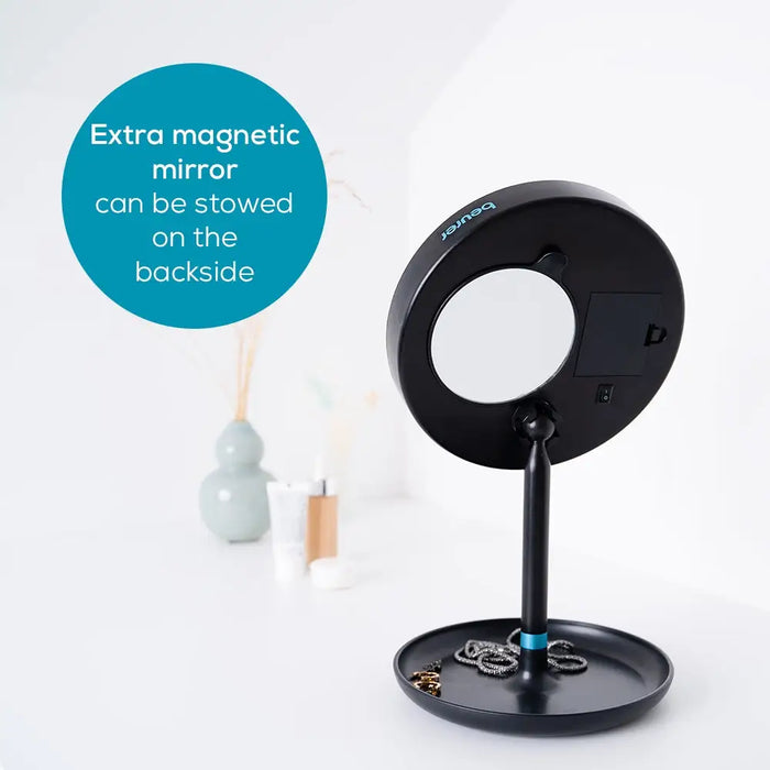 Mirror Beurer BS45LE Black - Уреди за красота<<<BEURER уреди за здраве и красота<<<BEURER<<<PolyComp&&&Баня<<<Дом