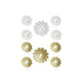 Mirror Set DKD Home Decor Mirror Champagne Golden White PP 2 Units (35 x 1,5 x 35 cm) - Декорация и Осветление<<<Дом
