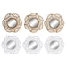 Mirror Set DKD Home Decor Crystal Golden White polypropylene (25 x 2 x 25 cm) (2 Units) - Декорация и Осветление<<<Дом