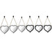 Mirror Set DKD Home Decor Mirror Heart Black PP 2 Units (27 x 3 x 27 cm) - Декорация и Осветление<<<Дом