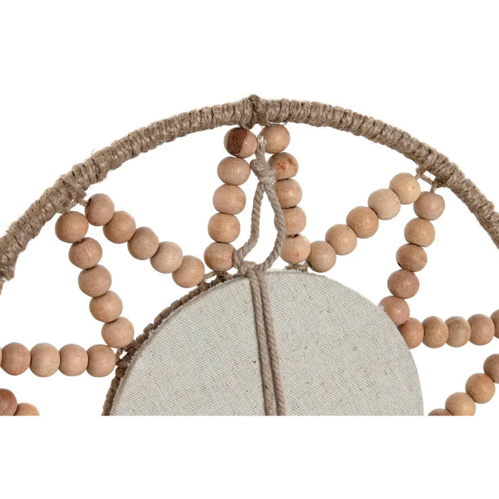 Mirror Set Home ESPRIT Natural Scandi 20 x 1 x 20 cm (3 Pieces) - Декорация и Осветление<<<Дом
