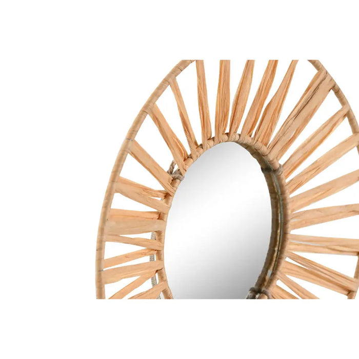 Mirror Set Home ESPRIT Natural Scandi 20 x 2 x 20 cm (3 Pieces) - Декорация и Осветление<<<Дом