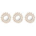 Mirror Set Home ESPRIT White Boho 20 x 1 x 20 cm (3 Pieces) - Декорация и Осветление<<<Дом