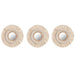 Mirror Set Home ESPRIT White Boho 20 x 1 x 20 cm (3 Pieces) - Декорация и Осветление<<<Дом
