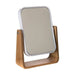 Mirror with Mounting Bracket Natureo White 22 x 16 x 6 cm - Баня<<<Дом Градина<<<BigBuy&&&Аксесоари и