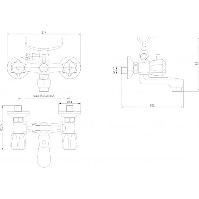 MIXER INTER CERAMIC DANUV - Смесители<<<Смесители и душове<<<Баня<<<Praktiker