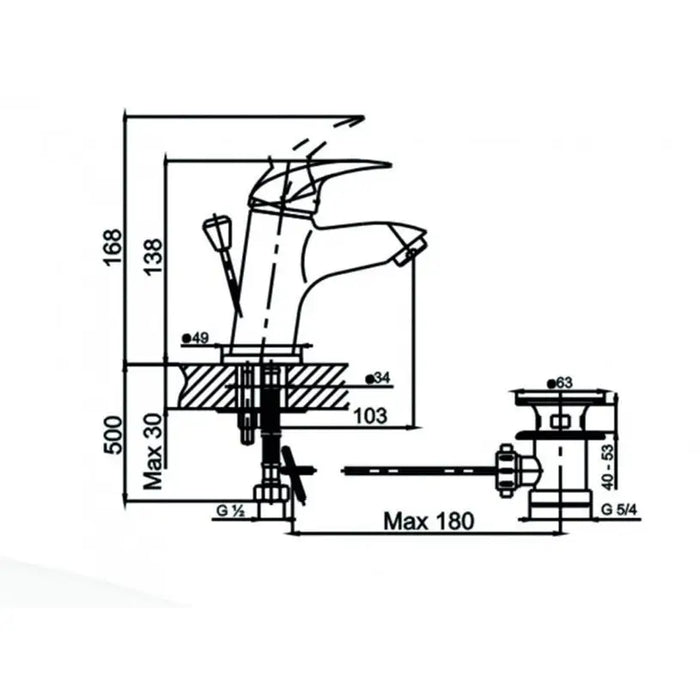 MIXER INTER CERAMIC PIEDMONT - Смесители<<<Смесители и душове<<<Баня<<<Praktiker