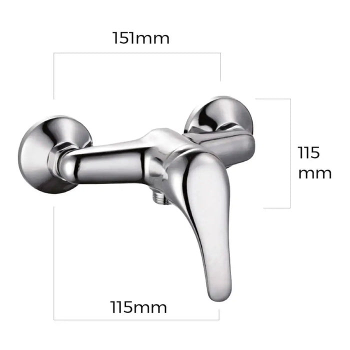 Mixer Tap EDM 01163 a7200-x Silver Stainless steel Brass Zinc 15,1 x 11,5 x 11,5 cm For shower - Баня<<<Дом