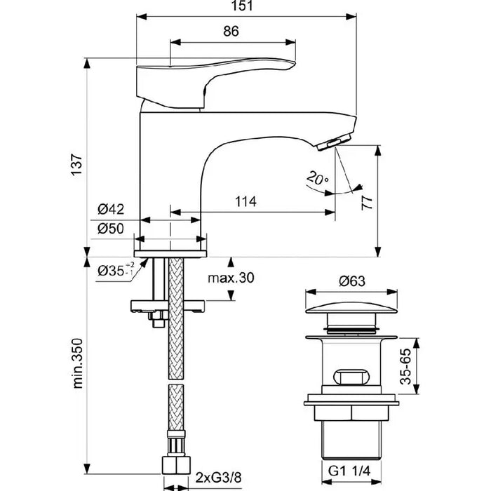 MIXER VIDIMA SEVA S - Смесители<<<Смесители и душове<<<Баня<<<Praktiker&&&Смесители за
