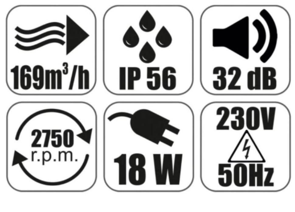 HOOD MM-R 100/169 SQUARE WHITE