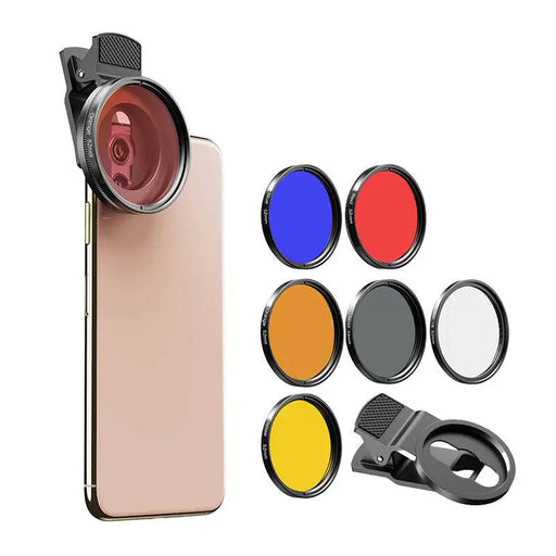 Mobile filter lens kit APEXEL APL-52UV-7F 52mm 7in1 - Phone lenses<<<Accessories<<<Photo and cameras<<<InnproXML