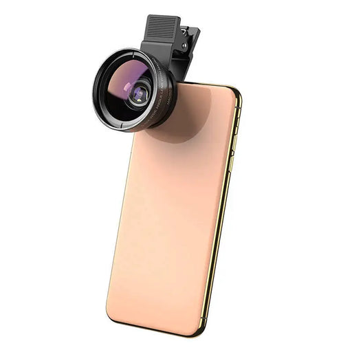 Mobile lens APEXEL APL-0.45XWM 0.45x wide angle + 12.5x macro lens (black) - Phone lenses<<<Accessories<<<Photo