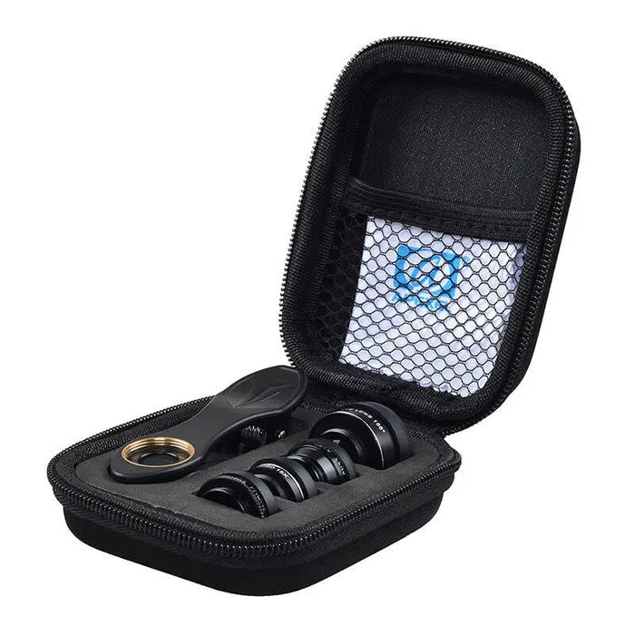 Mobile lens kit APEXEL APL-DG5H 5 in 1 universal (black) - Phone lenses<<<Accessories<<<Photo and cameras<<<InnproXML