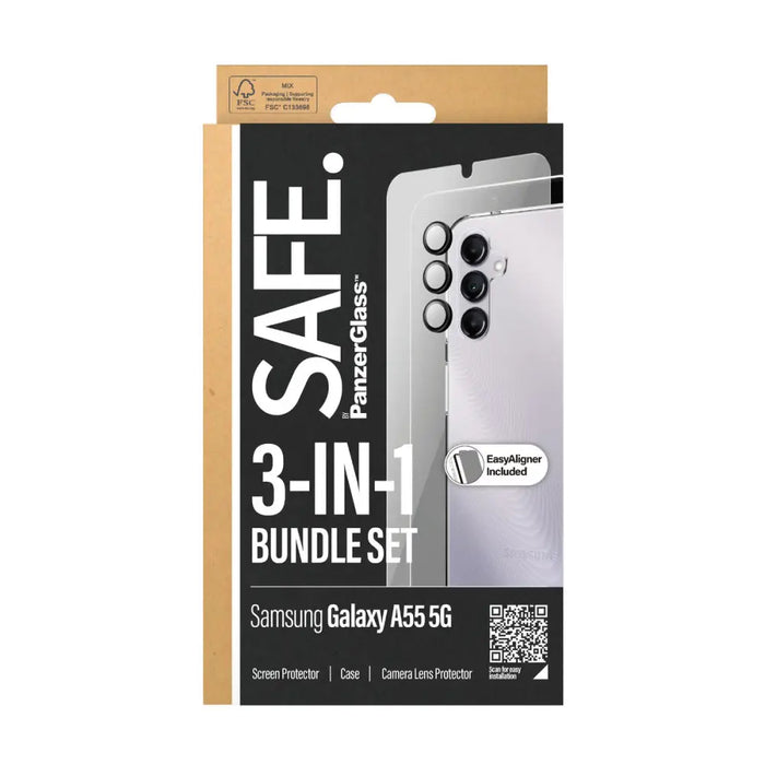 Mobile Screen Protector Panzer Glass BSAFE95691 Samsung Galaxy A55 - Електроника Телефони и таблети<<<Компютри|